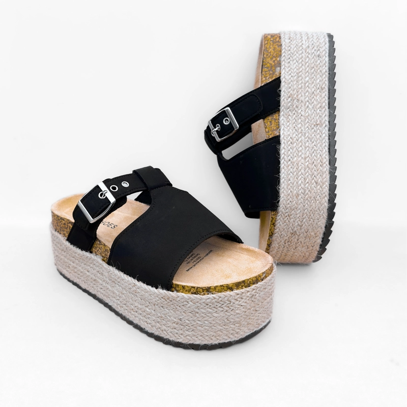 SANDALIA MUJER TORI NEGRO BELLA MODA - 6