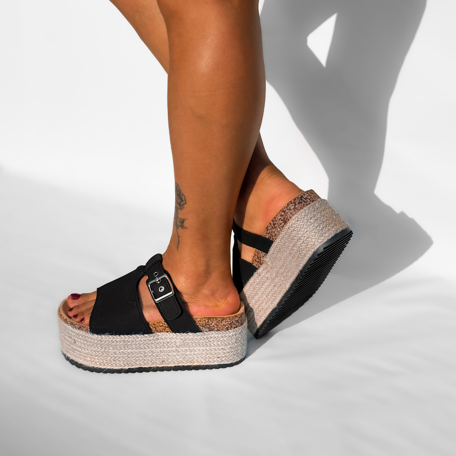 SANDALIA MUJER TORI NEGRO BELLA MODA - 7