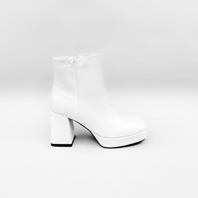 BOTIN MUJER LIA BLANCO BELLA MODA - 1