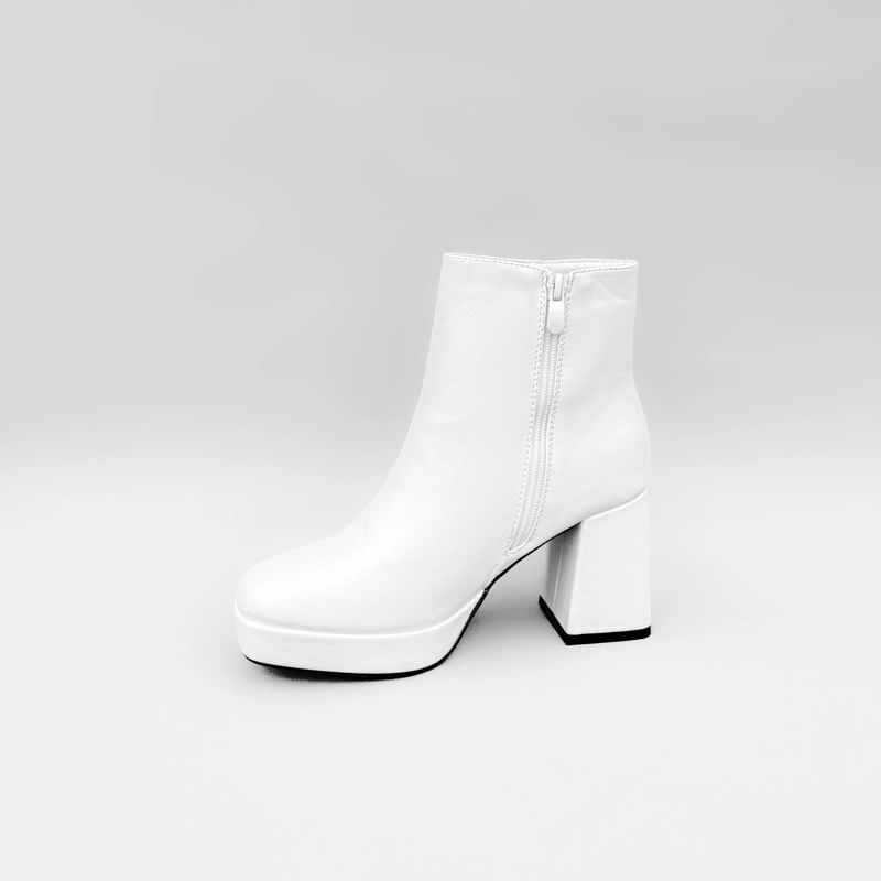 BOTIN MUJER LIA BLANCO BELLA MODA - 4