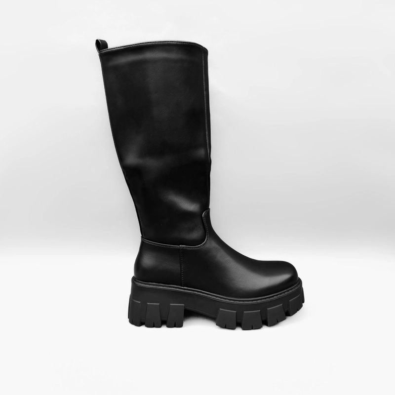 BOTA MUJER BECKY NEGRO BELLA MODA - 1