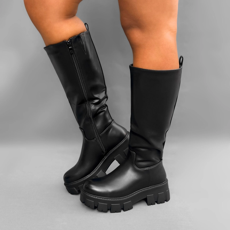 BOTA MUJER BECKY NEGRO BELLA MODA - 7