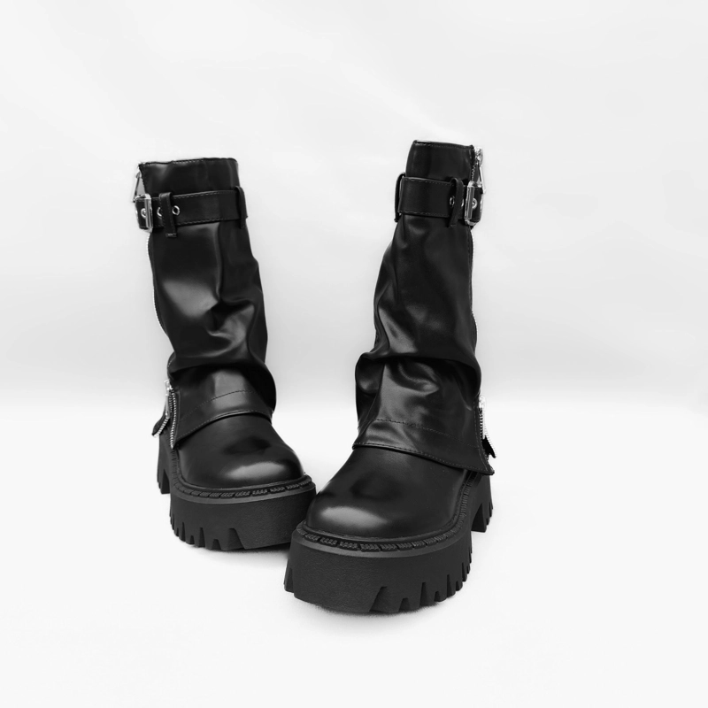 BOTIN MUJER MEL NEGRO BELLA MODA - 5