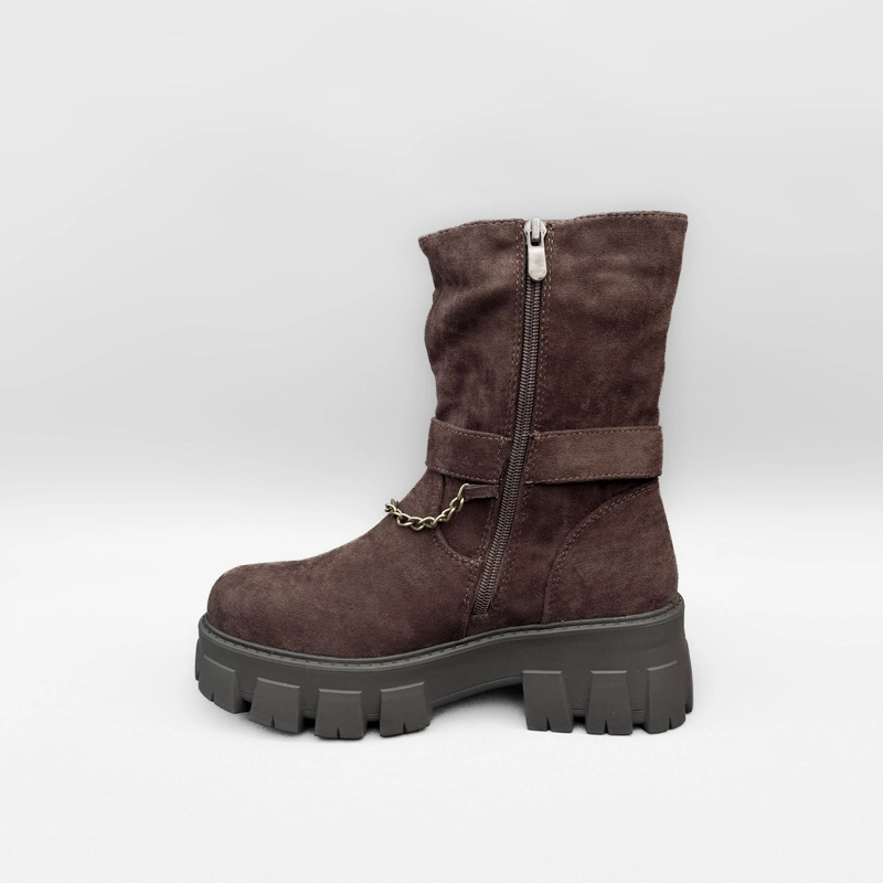 BOTIN MUJER CORA CAFE  BELLA MODA - 2