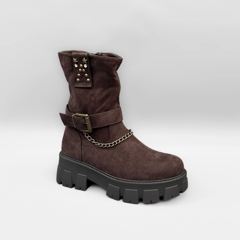 BOTIN MUJER CORA CAFE  BELLA MODA - 3