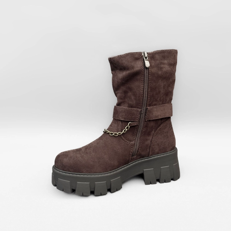 BOTIN MUJER CORA CAFE  BELLA MODA - 4