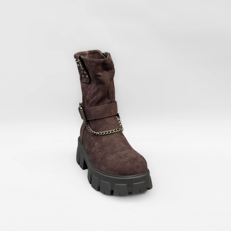 BOTIN MUJER CORA CAFE  BELLA MODA - 5