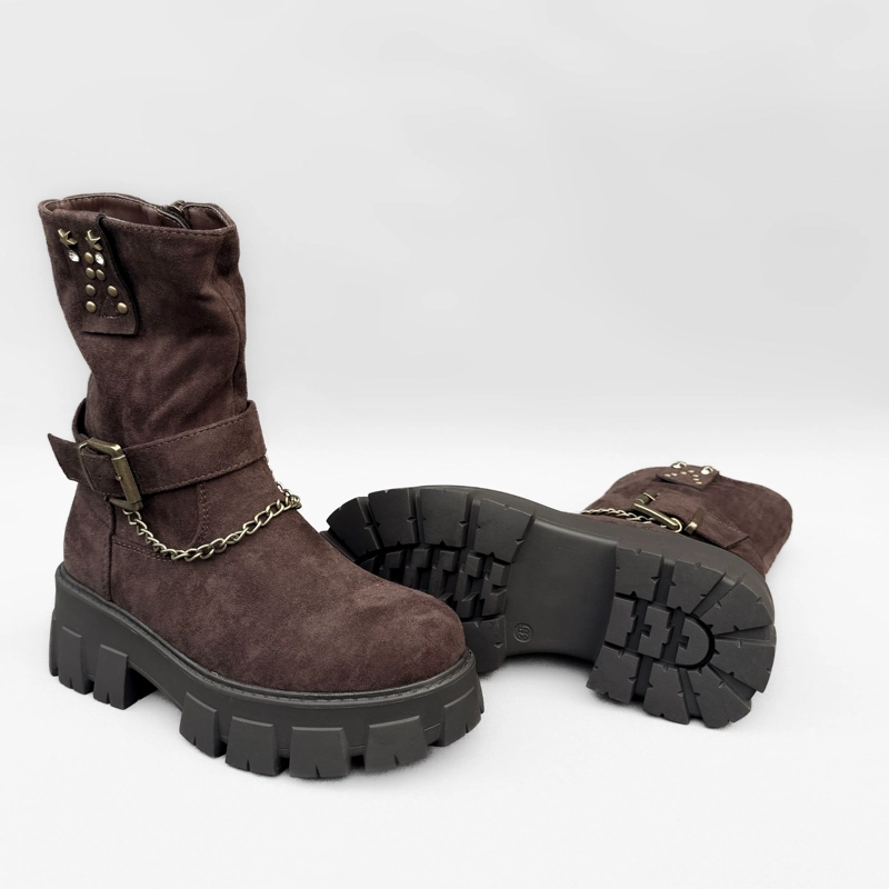 BOTIN MUJER CORA CAFE  BELLA MODA - 7