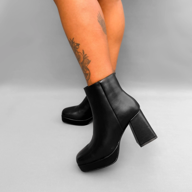BOTIN MUJER LIA NEGRO BELLA MODA - 7