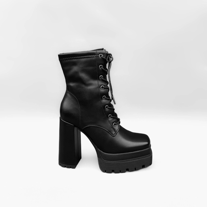 BOTIN MUJER JACKIE NEGRO BELLA MODA