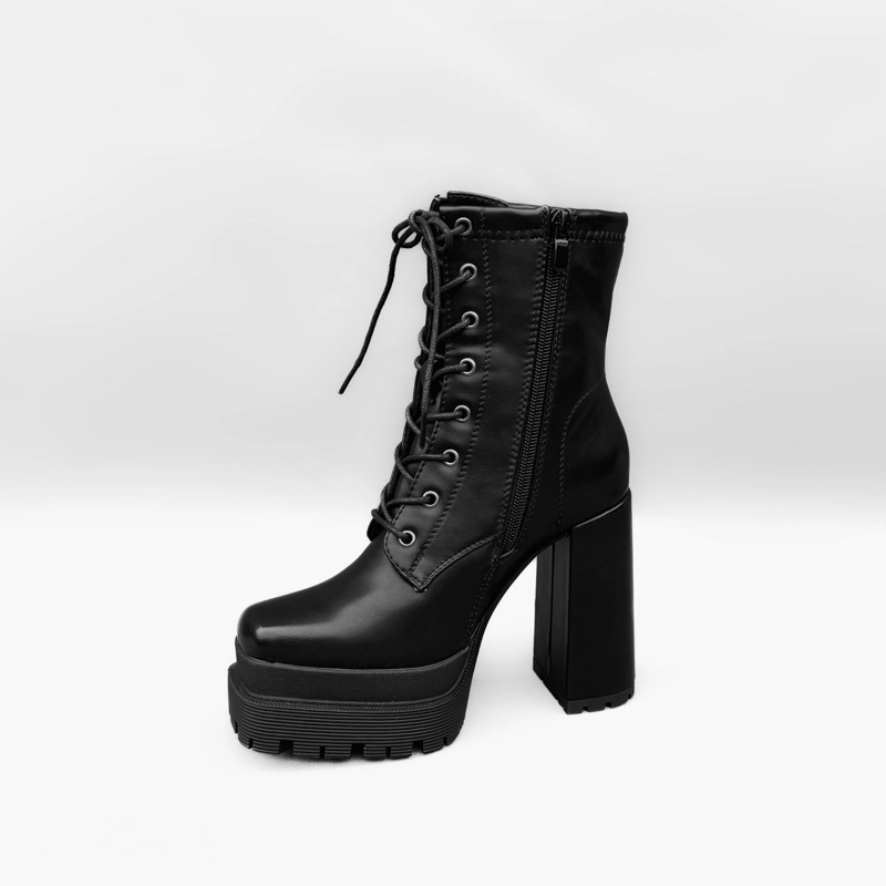 BOTIN MUJER JACKIE NEGRO BELLA MODA - 4