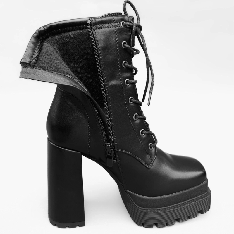 BOTIN MUJER JACKIE NEGRO BELLA MODA - 7