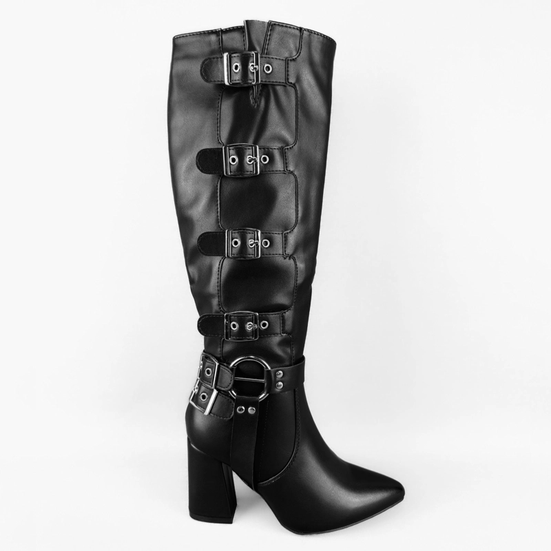 BOTA MUJER CALIA NEGRO BELLA MODA - 1