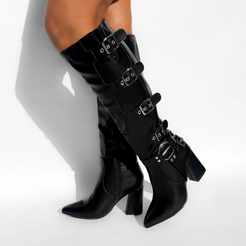 BOTA MUJER CALIA NEGRO BELLA MODA - 7