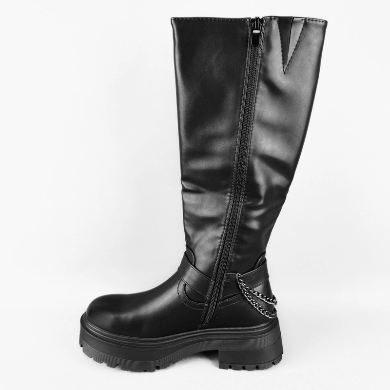 BOTA MUJER MAKY NEGRO BELLA MODA - 2