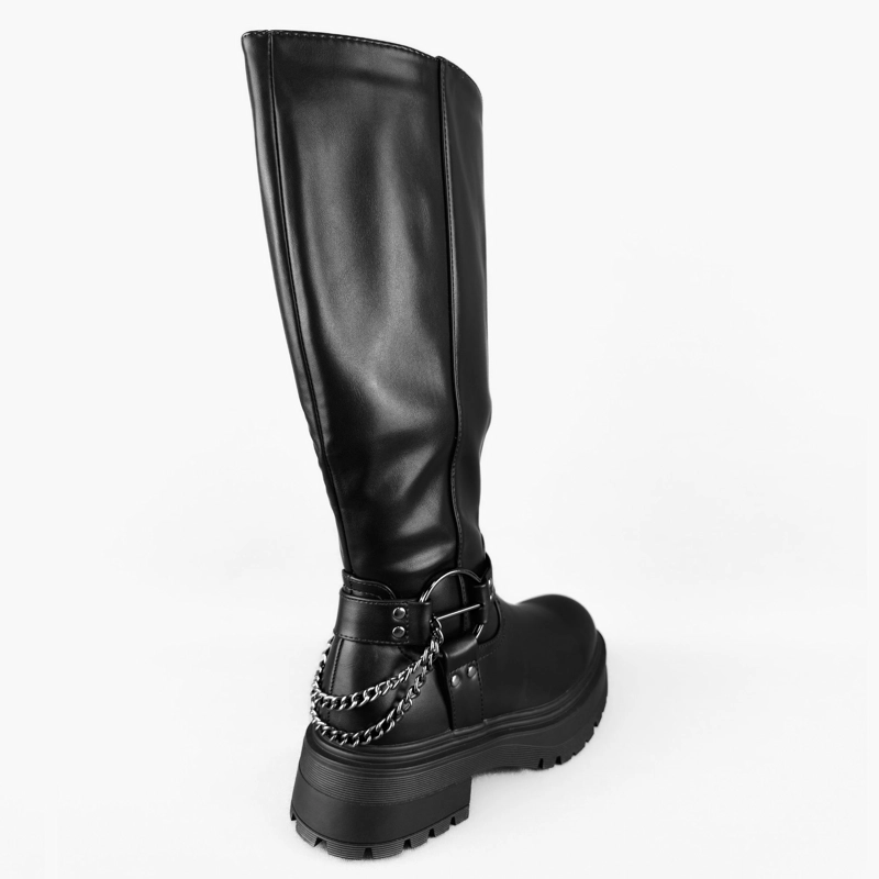BOTA MUJER MAKY NEGRO BELLA MODA - 5
