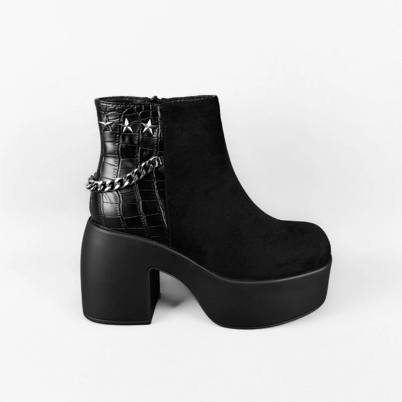 BOTIN MUJER NIA NEGRO BELLA MODA - 1
