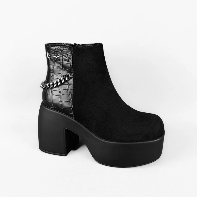 BOTIN MUJER NIA NEGRO BELLA MODA - 3