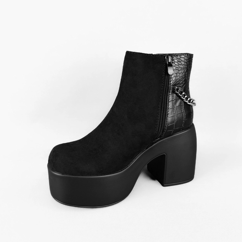 BOTIN MUJER NIA NEGRO BELLA MODA - 4