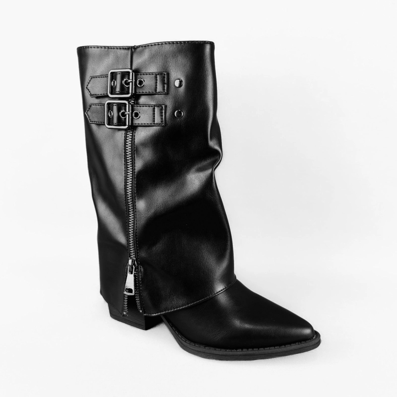 BOTIN MUJER BONNIE NEGRO BELLA MODA - 3