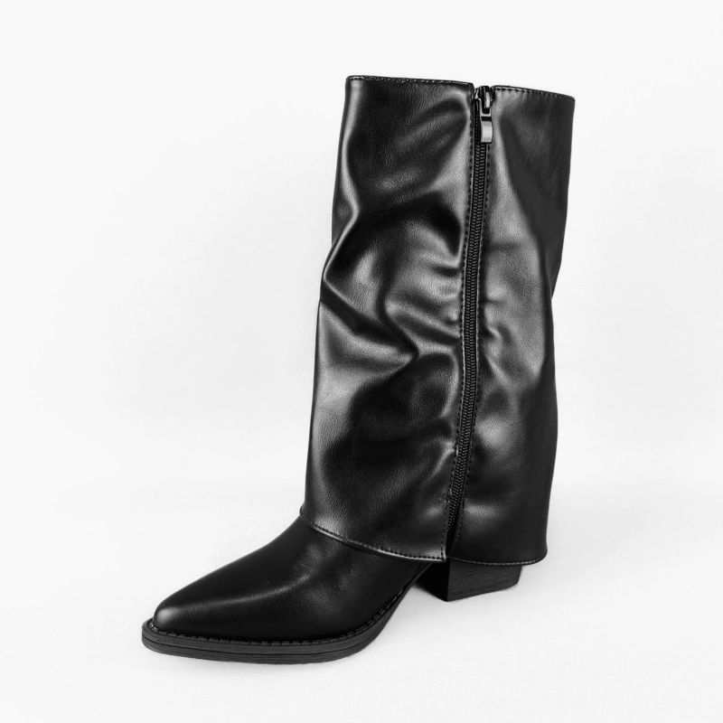 BOTIN MUJER BONNIE NEGRO BELLA MODA - 4