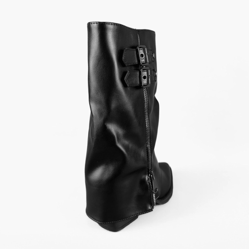 BOTIN MUJER BONNIE NEGRO BELLA MODA - 5