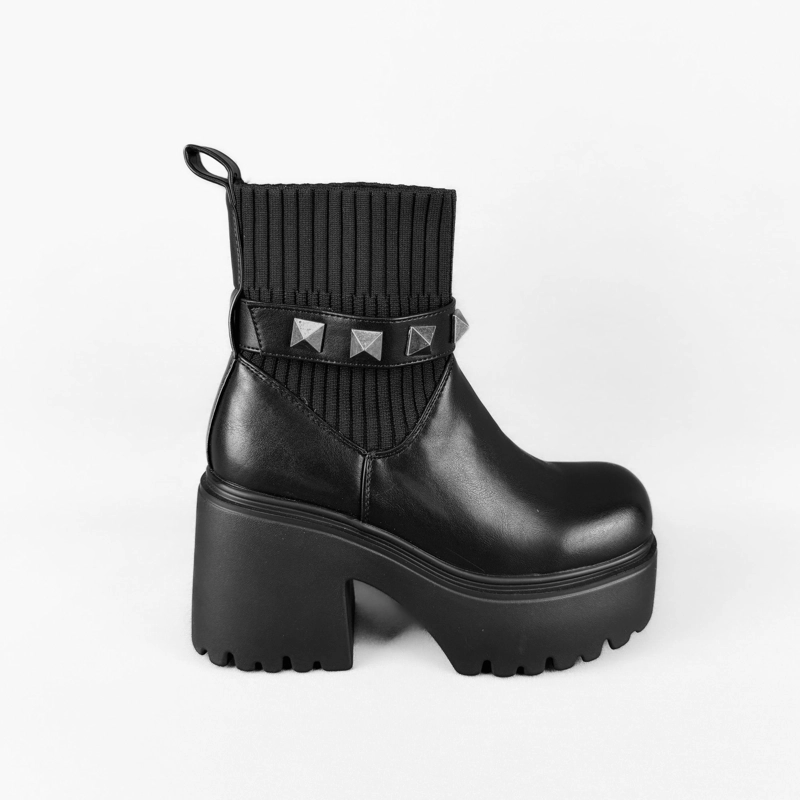 BOTIN MUJER AYANA NEGRO BELLA MODA - 1
