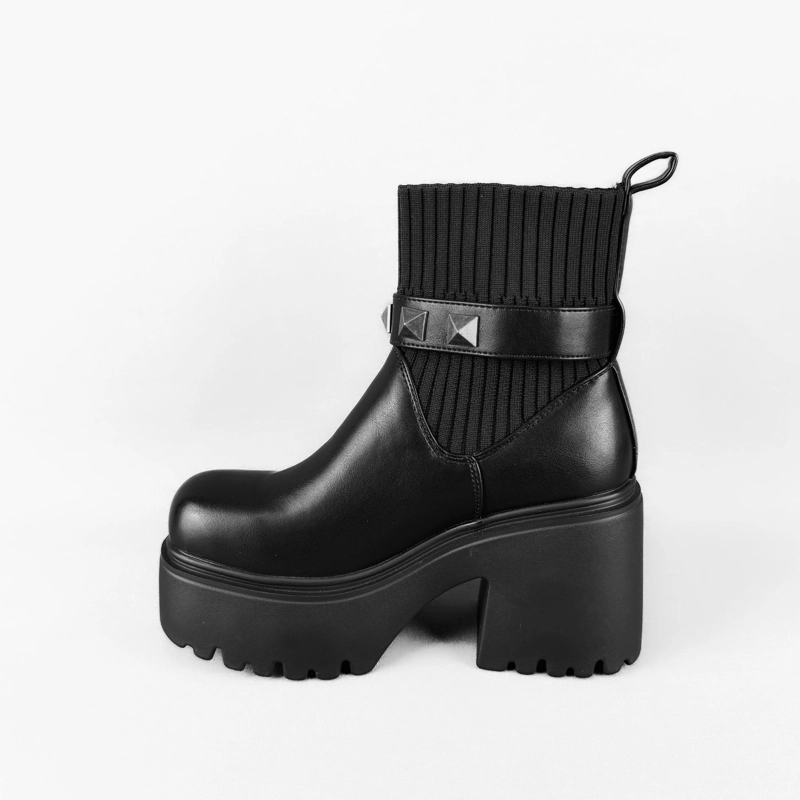 BOTIN MUJER AYANA NEGRO BELLA MODA - 2