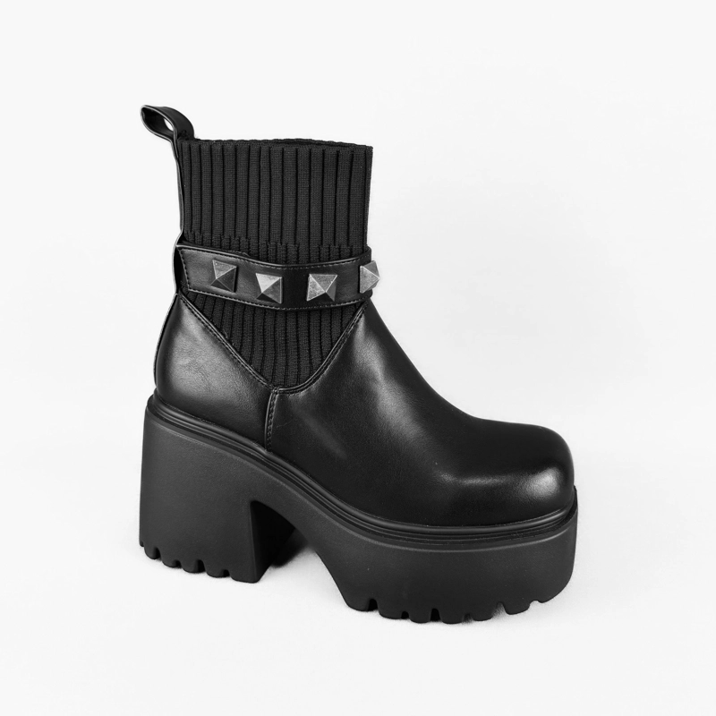 BOTIN MUJER AYANA NEGRO BELLA MODA - 3