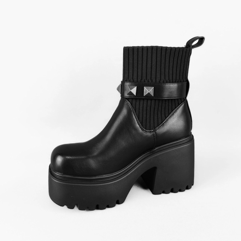 BOTIN MUJER AYANA NEGRO BELLA MODA - 4