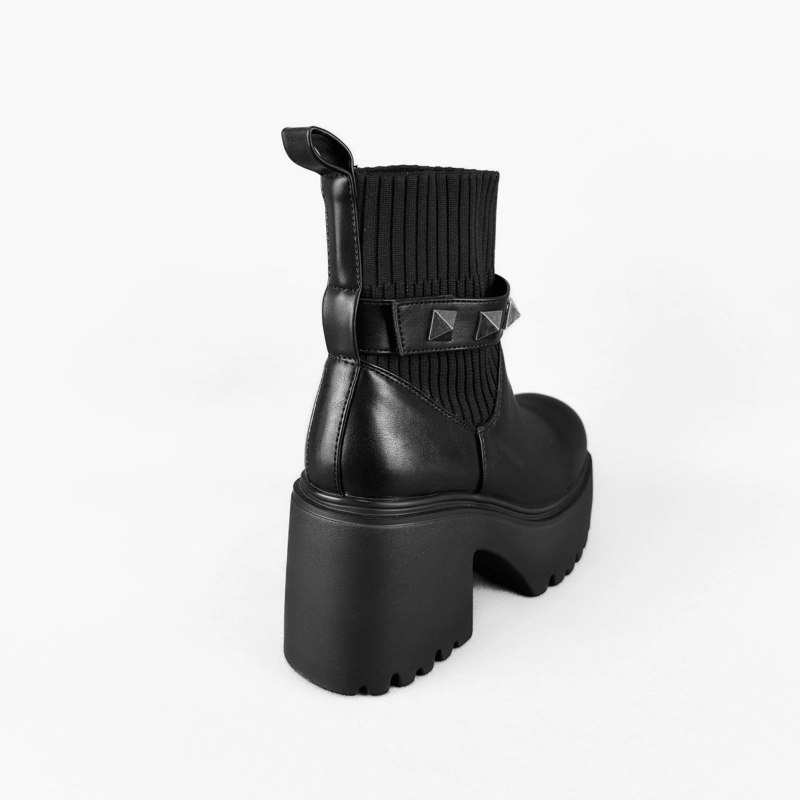 BOTIN MUJER AYANA NEGRO BELLA MODA - 5