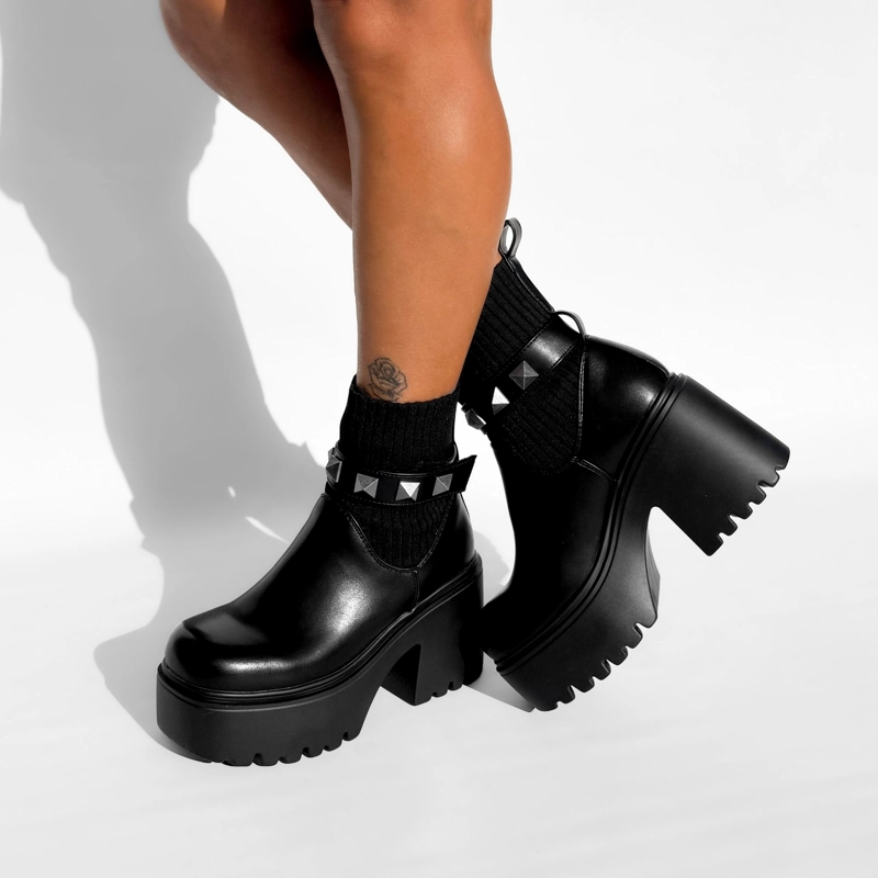 BOTIN MUJER AYANA NEGRO BELLA MODA - 6