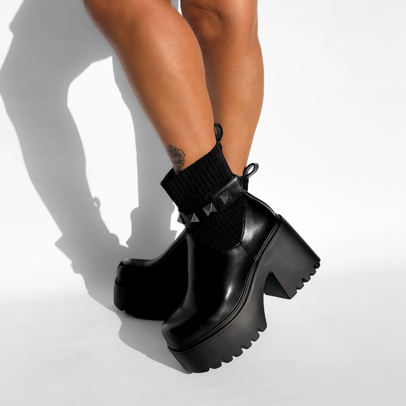 BOTIN MUJER AYANA NEGRO BELLA MODA - 7