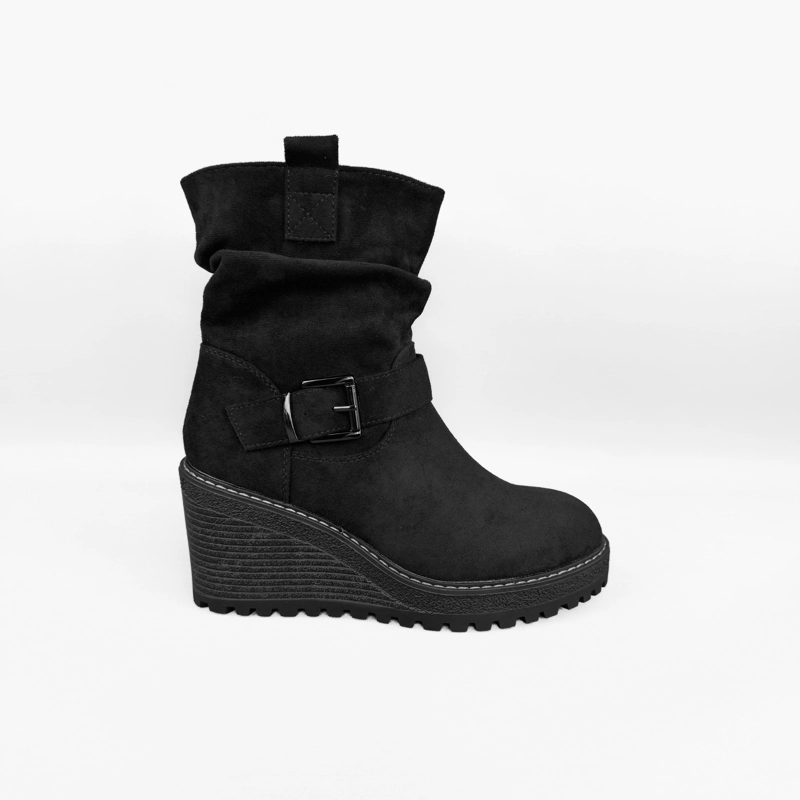 BOTIN MUJER KIRA NEGRO BELLA MODA - 1