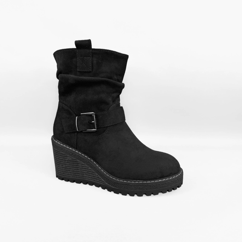 BOTIN MUJER KIRA NEGRO BELLA MODA - 3