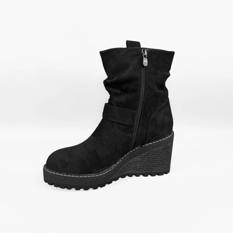 BOTIN MUJER KIRA NEGRO BELLA MODA - 4