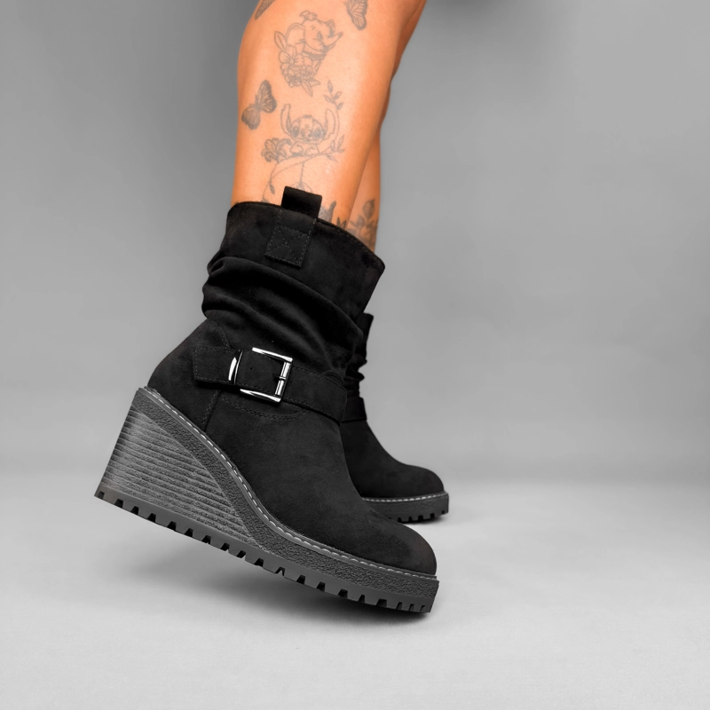 BOTIN MUJER KIRA NEGRO BELLA MODA - 7
