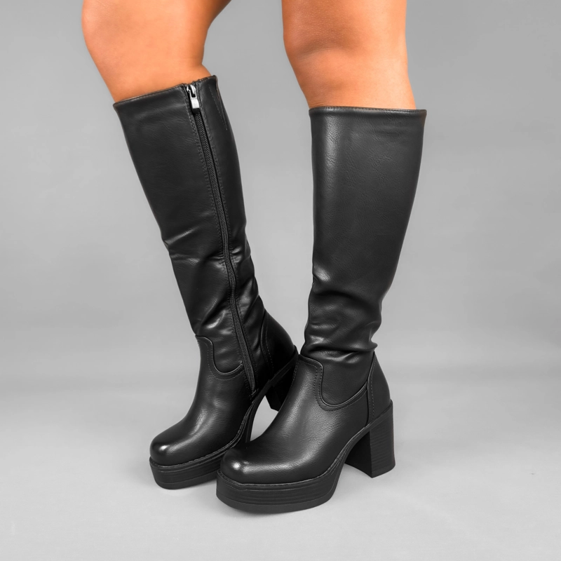 BOTA MUJER NAELI NEGRO BELLA MODA - 7
