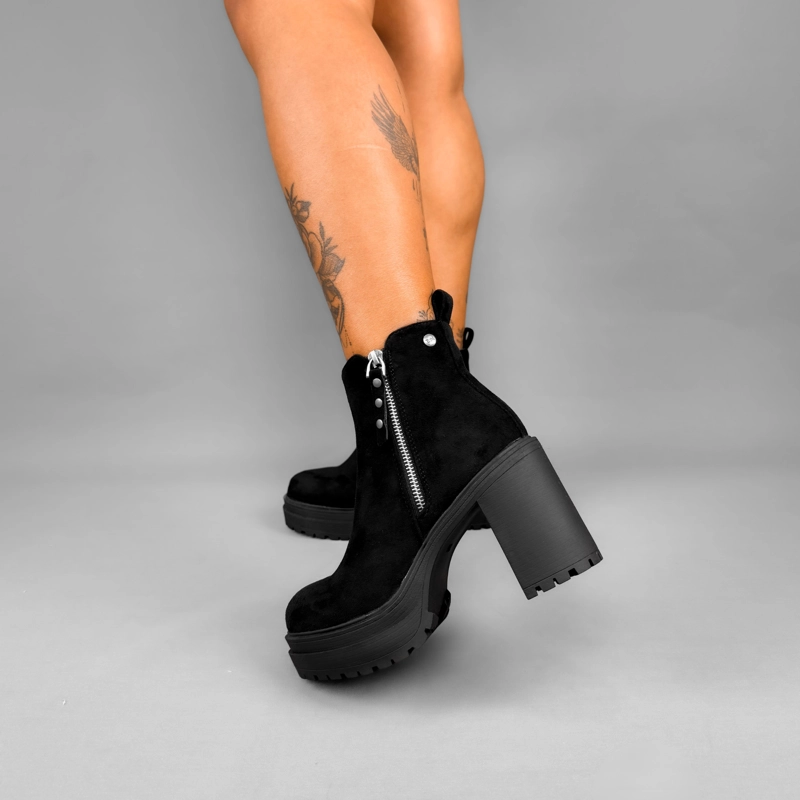 BOTIN MUJER ELI NEGRO BELLA MODA - 6