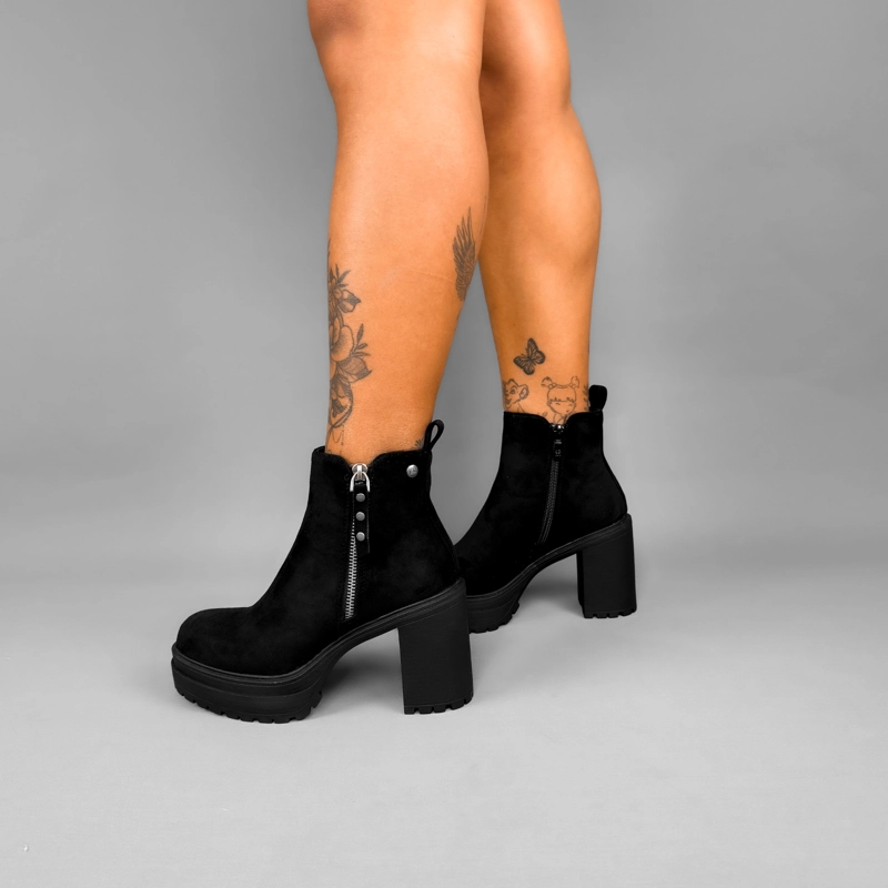 BOTIN MUJER ELI NEGRO BELLA MODA - 7