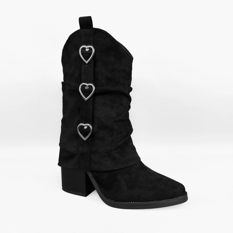 BOTIN MUJER REMY NEGRO BELLA MODA - 3