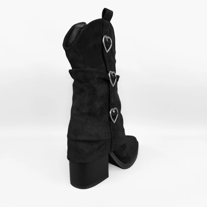 BOTIN MUJER REMY NEGRO BELLA MODA - 4