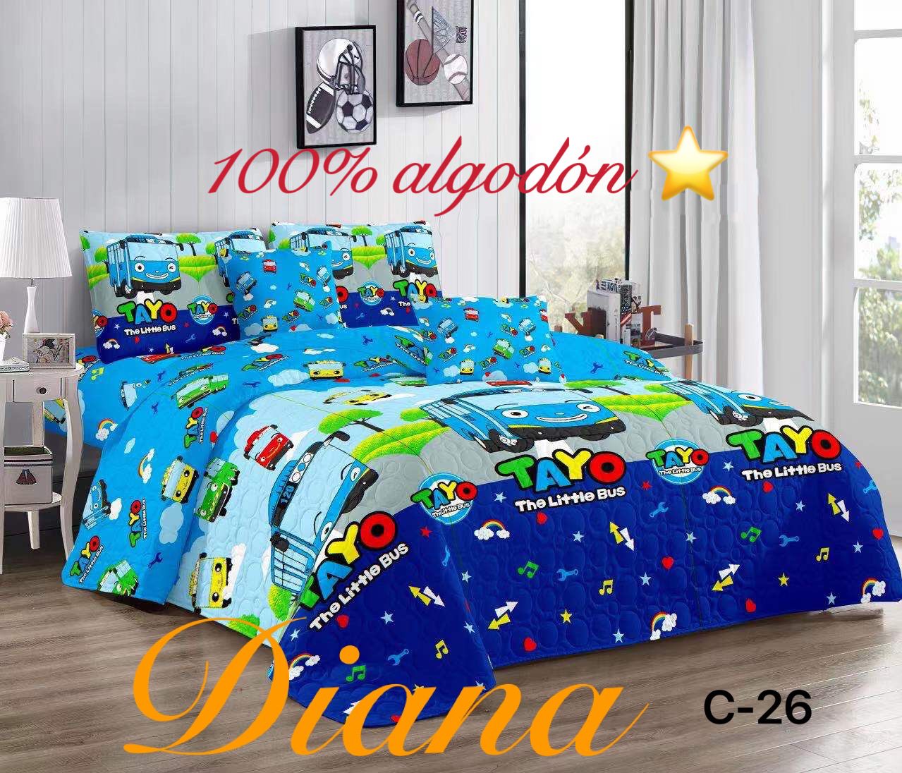 CUBRECAMA QUILT DE VERANO 1.5 PLAZA - 1