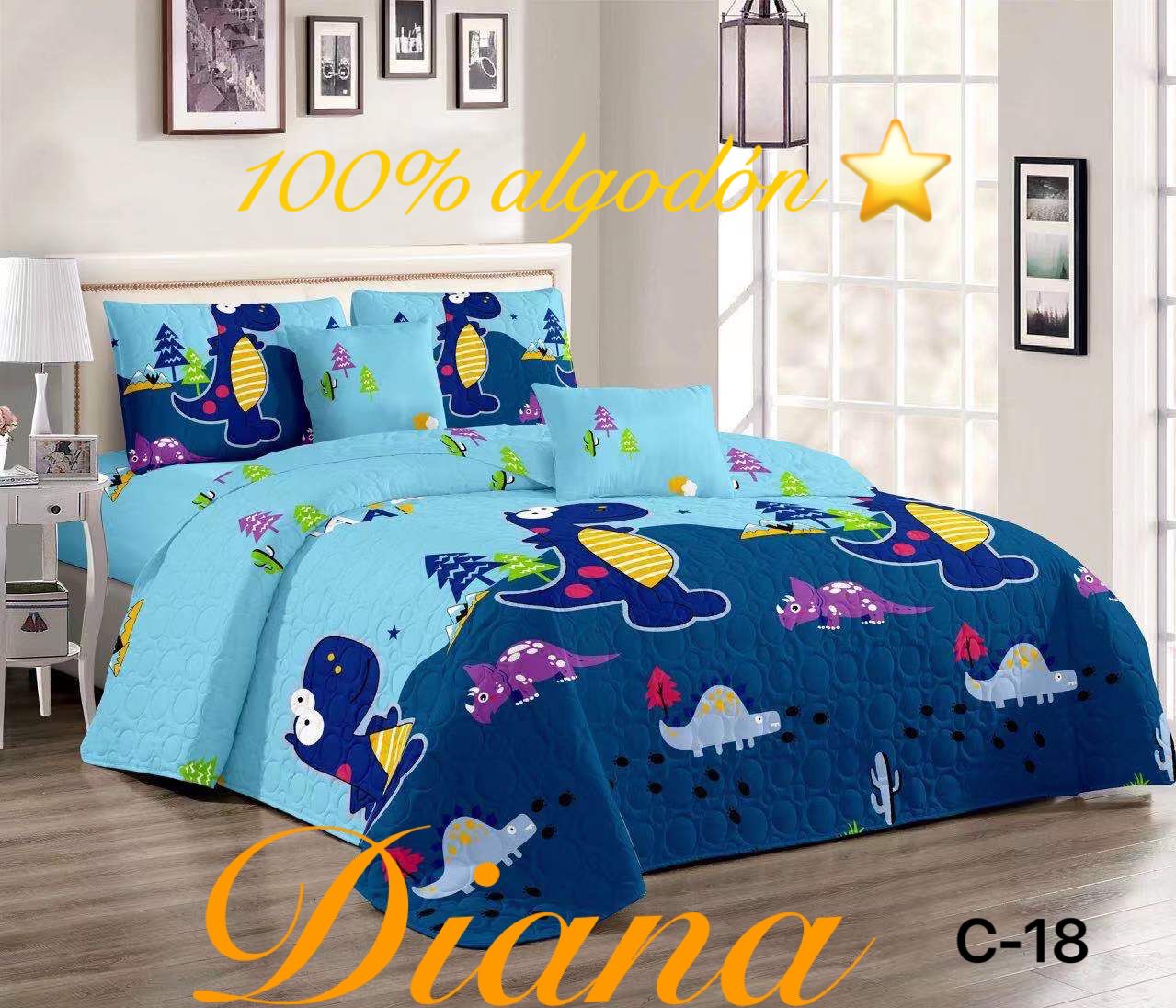 CUBRECAMA QUILT DE VERANO 1.5 PLAZA - 1
