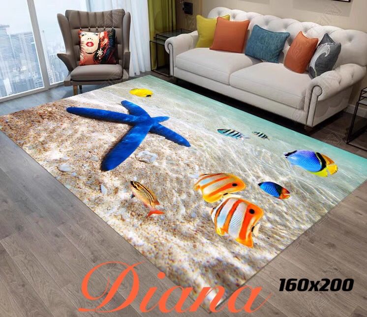 ALFOMBRA DECORATIVAS , ALFOMBRA PARA LIVING , ALFOMBRAS 3D 160CMX200CM - 1