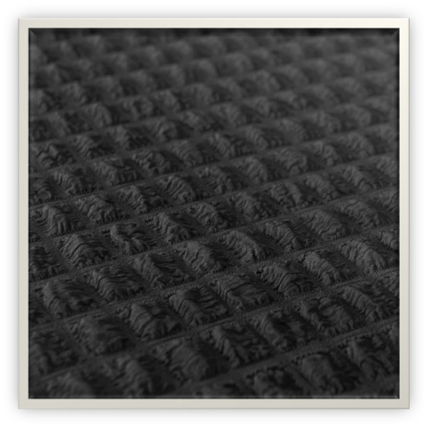 FUNDA SILLON ESTILO TURCO 3+1+1 UNICOLOR SET DE 3 FUNDAS COLOR NEGRO - 4