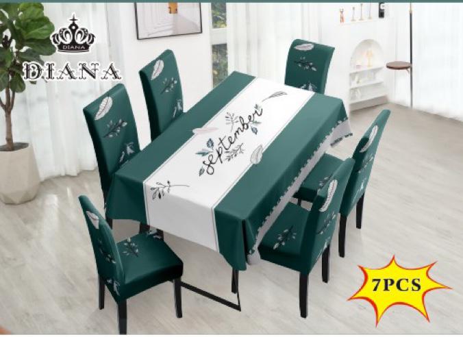 SET MANTEL CON 6 FUNDAS PARA SILLAS (SILLA 42X65
MANTEL 150X220) - 1