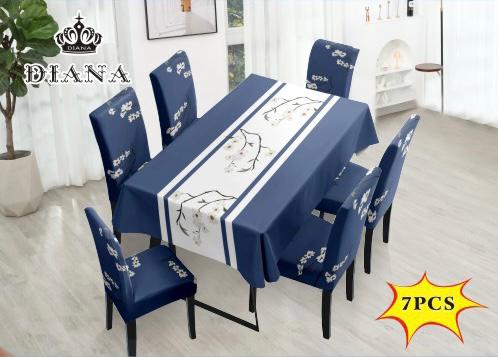 SET MANTEL CON 6 FUNDAS PARA SILLAS (SILLA 42X65
MANTEL 150X220) - 1