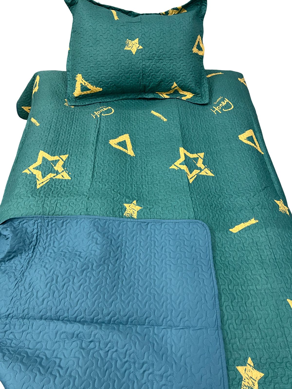 CUBRECAMA ALGODÓN MULTICOLOR QUILT DELGADO VERANO 1.5 PLAZA - 3