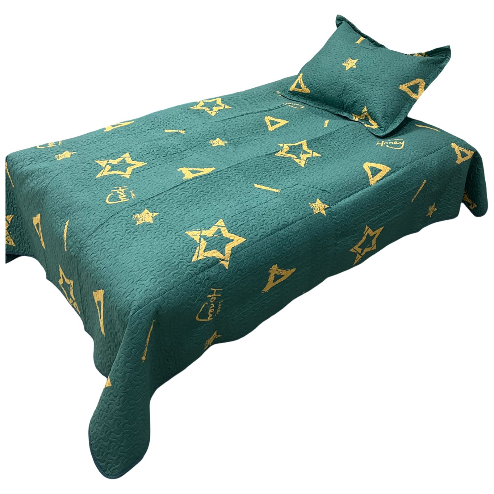CUBRECAMA ALGODÓN MULTICOLOR QUILT DELGADO VERANO 1.5 PLAZA - 4